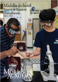 MS Parent Student Handbook 21-22