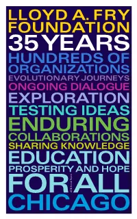 ORGANIZATIONS EVOLUTIONARY JOURNEYS ONGOING DIALOGUE EXPLORATION TESTING IDEAS ENDURING COLLABORATIONS SHARING KNOWLEDGE EDUCATION PROSPERITY and HOPE Annual Report