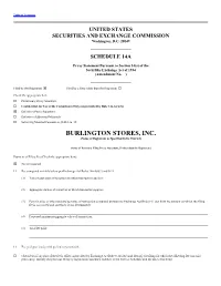 BURLINGTON STORES, INC. (Name of Registrant As Specified in Its Charter)