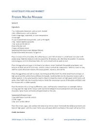 Frozen Mocha Mousse