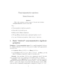 Noncommutative Motives