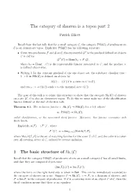The Category of Sheaves Is a Topos Part 2