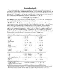 Error Analysis Example Error Analysis Is Always a Difficult Area for Students
