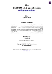 The GEDCOM 5.5.5 Specification with Annotations