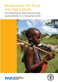Contributing to Food Security and Sustainability in a Changing World