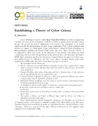 Cyber Criminology and Space Transition Theory