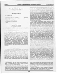 Federal Communications Commission Record 11 FCC Red No