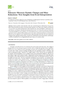 Paleozoic–Mesozoic Eustatic Changes and Mass Extinctions: New Insights from Event Interpretation