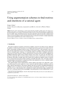 Using Argumentation Schemes to Find Motives and Intentions of a Rational