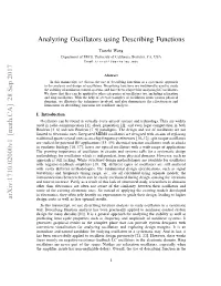 Analyzing Oscillators Using Describing Functions