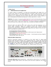 Basic Electronics Engineering. Chapter-1