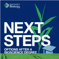Options After a Bioscience Degree Contents
