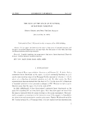 The Dual of the Space of Functions of Bounded Variation
