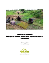 A Study of the Influence of ARI Graduates on Communities