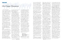 On Organ Donation Aspects of This Issue