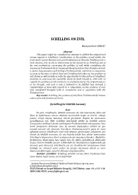Schelling on Evil