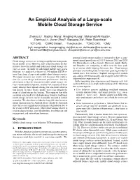 An Empirical Analysis of a Large-Scale Mobile Cloud Storage Service