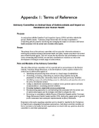 Appendix I : Terms of Reference