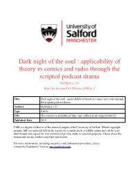 Applicability of Theory in Comics and Radio Through the Scripted Podcast Drama Mcmurtry, LG