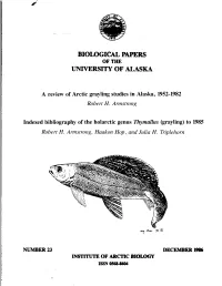 Biological Papers of the University of Alaska