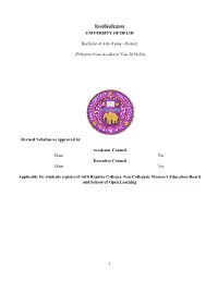 Final Ba Honours History Syllabus 2019-Ugc Locf