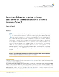 From Telecollaboration to Virtual Exchange: State-Of-The‑Art and the Role of Unicollaboration in Moving Forward1