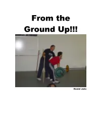 From the Ground Up!!!