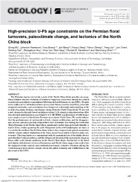 High-Precision U-Pb Age Constraints on the Permian Floral Turnovers