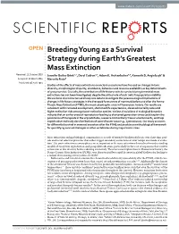 New Study Published Today in Scientific Reports