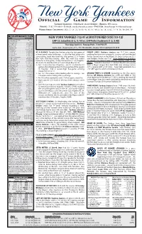 Official Game Information