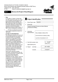Research Project Final Report