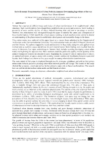 % Reviewed Paper Socio-Economic Transformation of Urban Nodes In