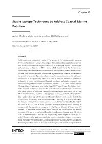 Stable Isotope Techniques to Address Coastal Marine Pollution