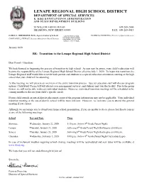 Transition to the LRSD