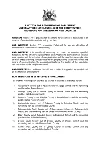 Of the Constitution Providing for Creation of New Counties