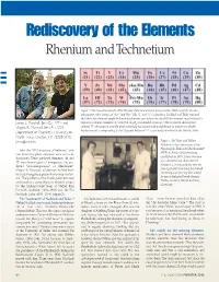 Rhenium and Technetium III