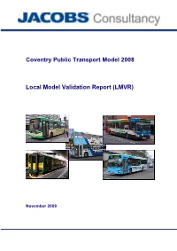 Coventry Public Transport Model 2008 Local Model Validation Report