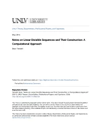 Notes on Linear Divisible Sequences and Their Construction: a Computational Approach