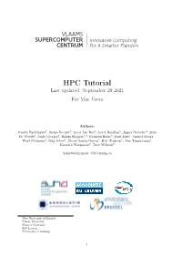 VSC HPC Tutorial for University of Antwerp Mac Users