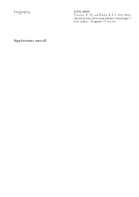 Ecography ECOG-00540 Thornton, D