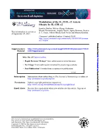 Modulation of the IL-33/IL-13 Axis in Obesity by IL-13Rα2