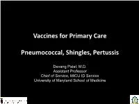 Pneumococcal Vaccine