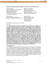 Species Concepts and Relationships in Wild and Cultivated Potatoes