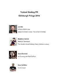 Textual Healing PR 2014