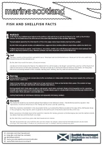 Fish and Shellfish Facts