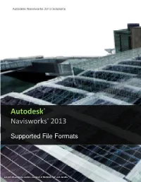 Navisworks 2013 Supported Formats and Applications