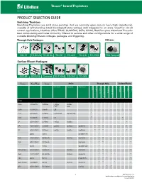 Thyristors Product Selection Guide