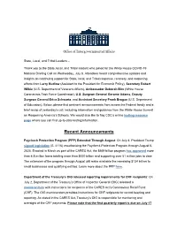 White House Briefing Call Notes 7.8.2020