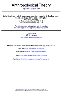 Anthropological Theory