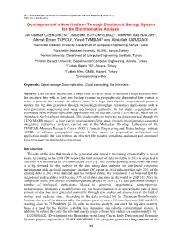 Development of a New Platform Through Distributed Storage